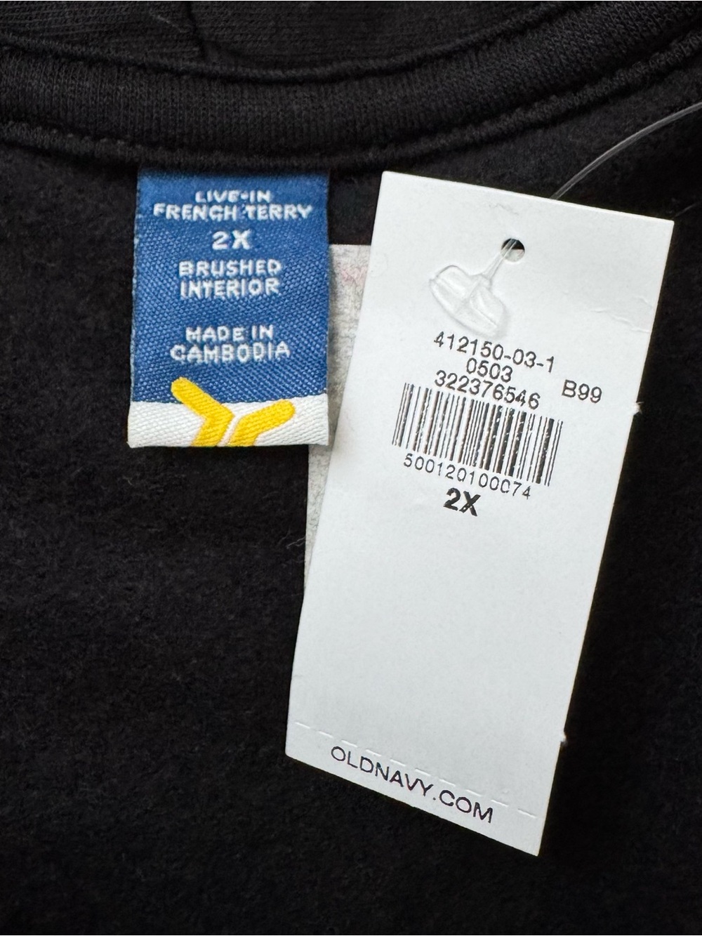 Old Navy Womens Cardigan Live In Open Front Wrap Sz 2X Black Casual Comfort NWT - Picture 2 of 14